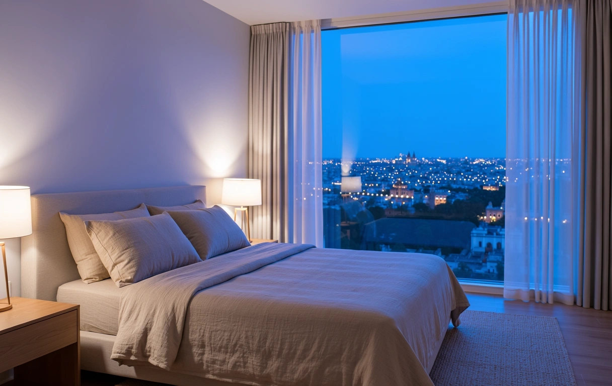 Ambiente de descanso profundo y bienestar